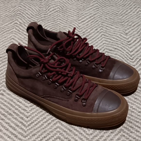 CONVERSE CTAS Descent Ox Burnt Umber 153686C Suede Leather Sneakers Mens SZ 11.5 - Picture 1 of 5